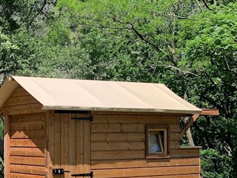 Bungalow toilé 5 personnes - Lodge 31 m2 sans sanitaires ni douche (Toilettes privatifs derrière Bungalow) 9