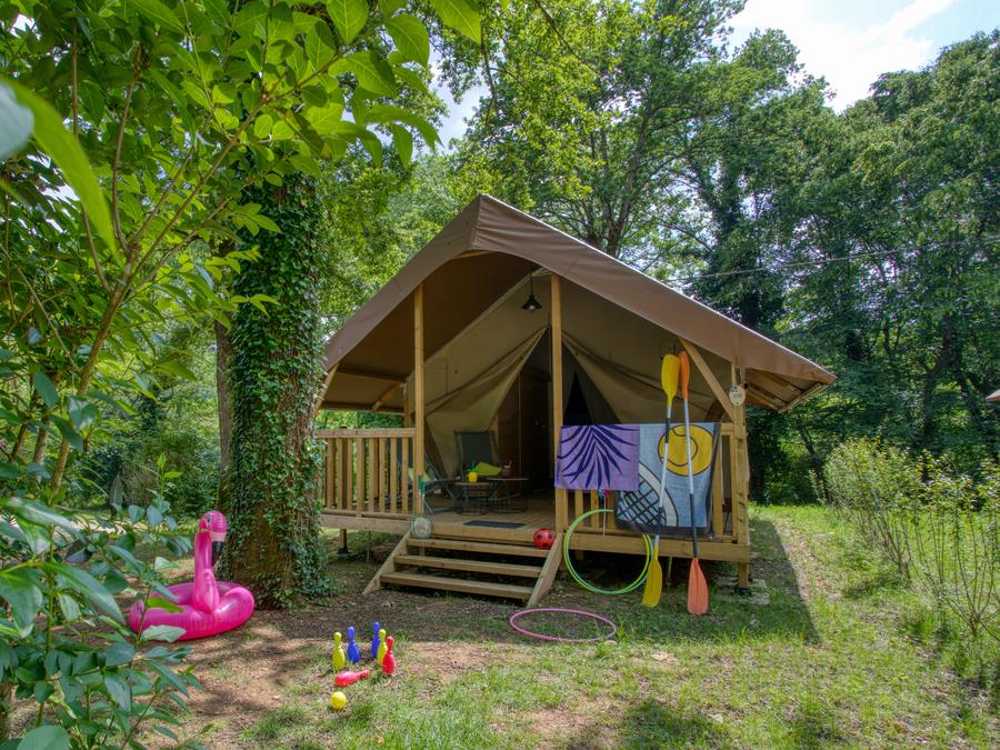 Tente 4 personnes - Wood Lodge Confort 30 m² (2 chambres) - avec sanitaire 0