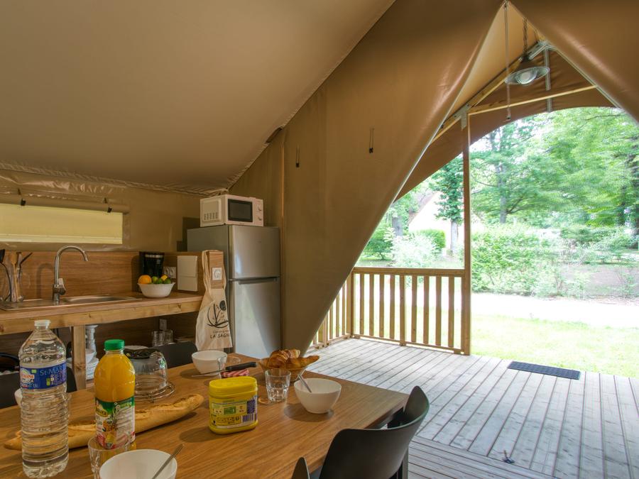 Tente 4 personnes - Wood Lodge Confort 30 m² (2 chambres) - avec sanitaire 2