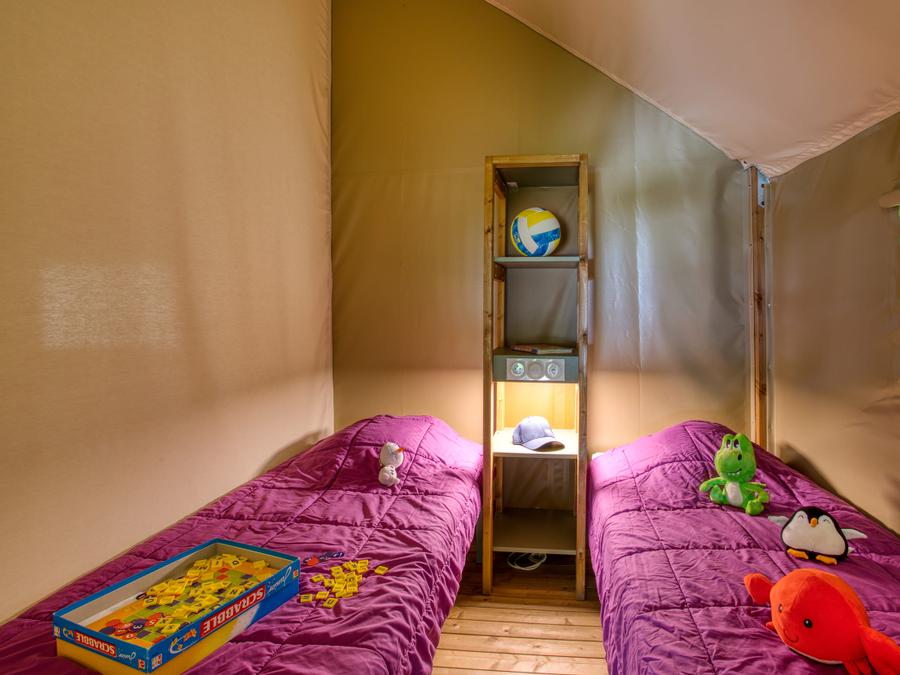 Tente 4 personnes - Wood Lodge Confort 30 m² (2 chambres) - avec sanitaire 5