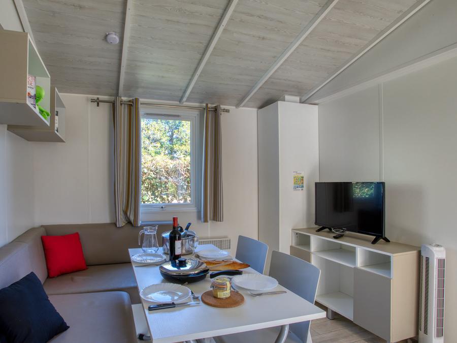 Mobilhome 4 personnes - Mobil-home Confort 30m² (2 chambres) - terrasse couverte 13m² + TV 4 pers. 2