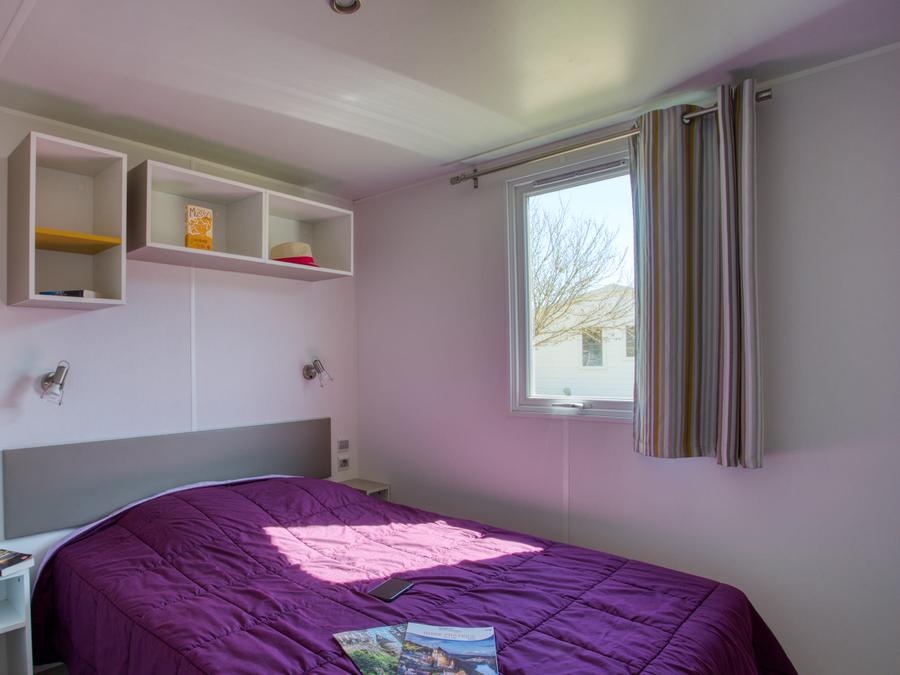 Mobilhome 4 personnes - Mobil-home Confort 30m² (2 chambres) - terrasse couverte 13m² + TV 4 pers. 5