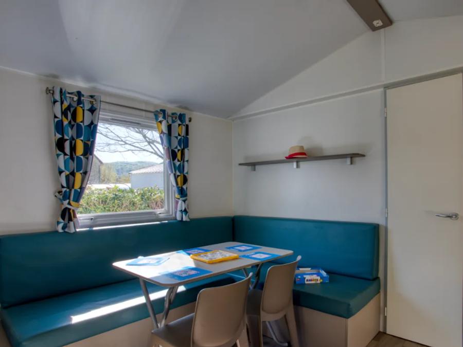 Mobilhome 4 personnes - Confort 26m² (2 chambres) - terrasse couverte + TV 4 pers. 2