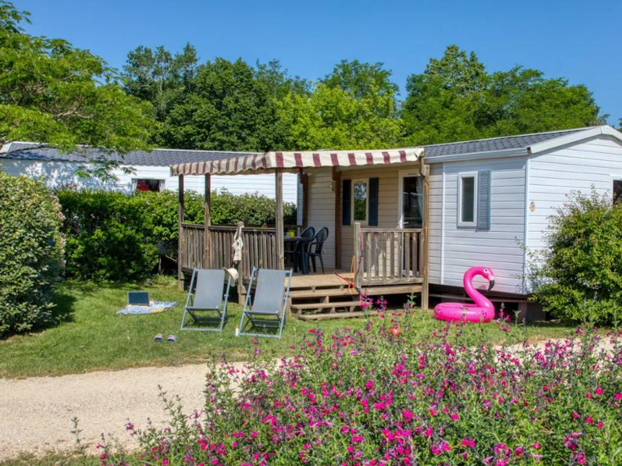 Mobilhome 4 personnes - Confort 26m² (2 chambres) - terrasse couverte + TV 4 pers. 0