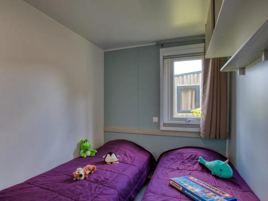 Mobilhome 4 personnes - Mobil-home Premium 34m² (2 chambres) - climatisation + lave-vaiselle + TV 4 pers. 6