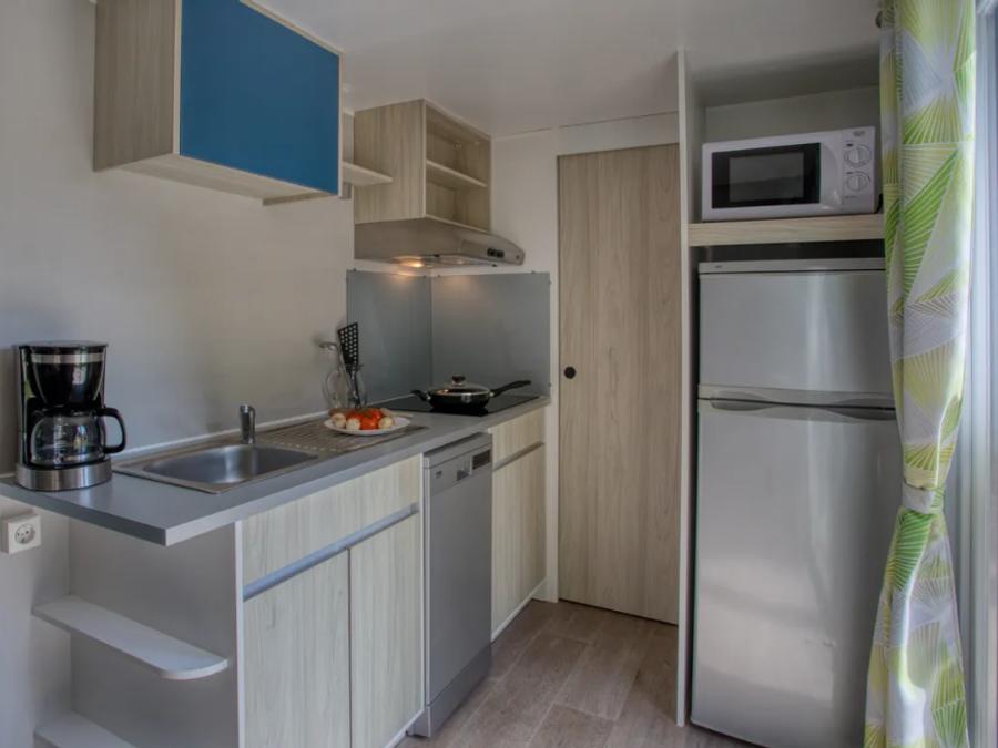 Mobilhome 4 personnes - Mobil-home Premium 34m² (2 chambres) - climatisation + lave-vaiselle + TV 4 pers. 5