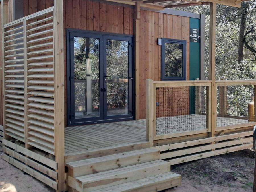 Mobilhome 2 personnes - NEW//Homeflower Premium 18m² - 1 chambre + Terrasse semi-couverte + LV + TV + Draps + Clim 1