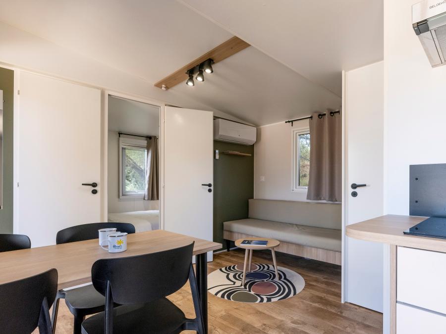 Mobilhome 6 personnes - NEW// HomeFlower Premium 35m²- 3 chambres + Terrasse semi-couverte + LV + TV + Draps + Clim 1