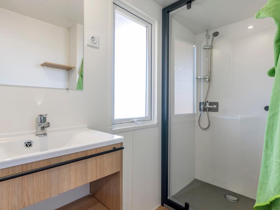 Mobilhome 6 personnes - NEW// HomeFlower Premium 35m²- 3 chambres + Terrasse semi-couverte + LV + TV + Draps + Clim 5