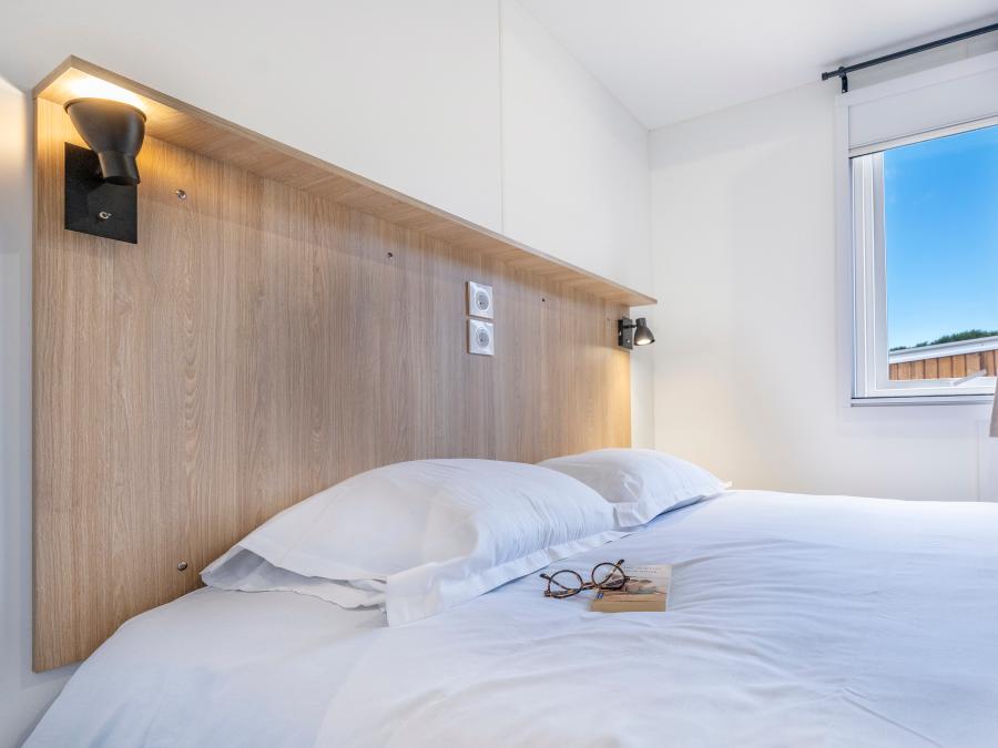 Mobilhome 6 personnes - NEW// HomeFlower Premium 35m²- 3 chambres + Terrasse semi-couverte + LV + TV + Draps + Clim 2