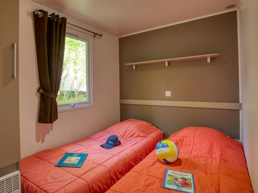 Mobilhome 6 personnes - Mobil-home Confort 34m² (3 chambres) - terrasse couverte + TV 6 pers.&nbsp; 11