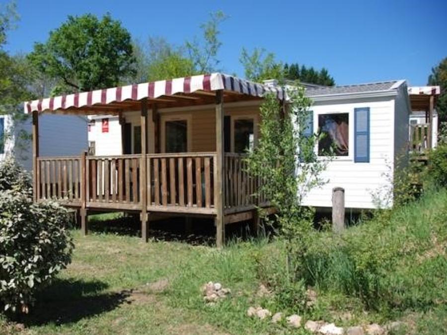 Mobilhome 6 personnes - Mobil-home Confort 34m² (3 chambres) - terrasse couverte + TV 6 pers.&nbsp; 0