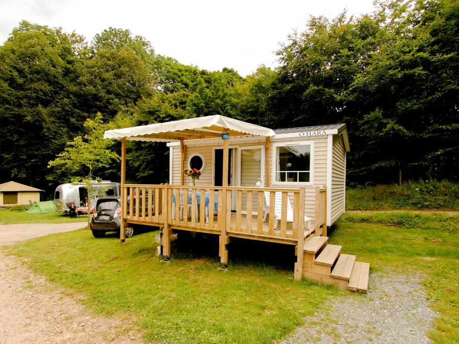 Mobilhome 2 personnes - Confort 18m² 1 chambre + terrasse semi-couverte + TV 0