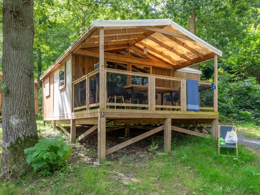 Mobilhome 4 personnes - Cosyflower Premium sur pilotis 38m² - 2 chambres + TV + draps + serviettes terrasse couverte 11m² 0