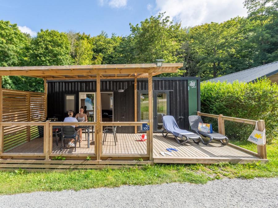 Mobilhome 6 personnes - Homeflower Premium 35m² (3 chambres) + CLIM + terrasse semi-couverte + TV + draps + serviettes 0