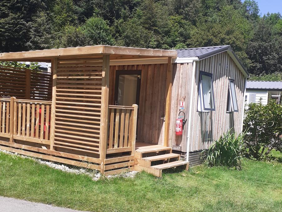 Mobilhome 2 personnes - Mobil-home Standard 20m² - 1 chambre - terrasse semi-couverte 12m² + BBQ 1/2 pers 0