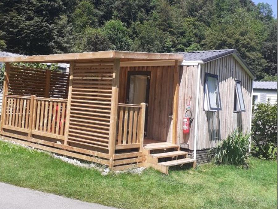Mobilhome 2 personnes - Mobil-home Standard 20m² - 1 chambre - terrasse semi-couverte 12m² + BBQ 1/2 pers 2