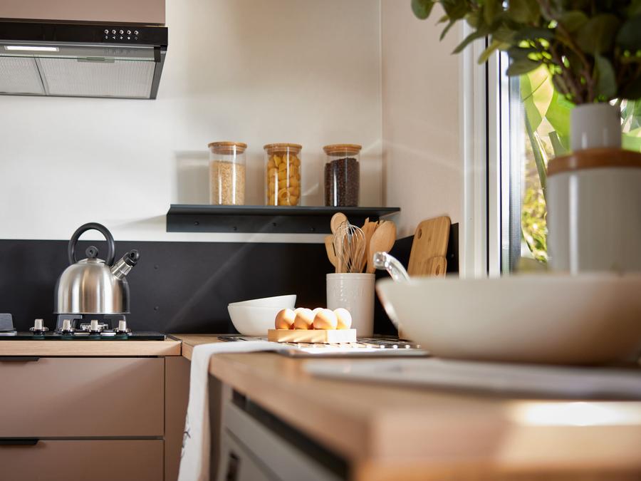 Mobilhome 6 personnes - Homeflower Premium 33.5m² - 3 chambres - terrasse semi-couverte +LV + BBQ 6 pers 2