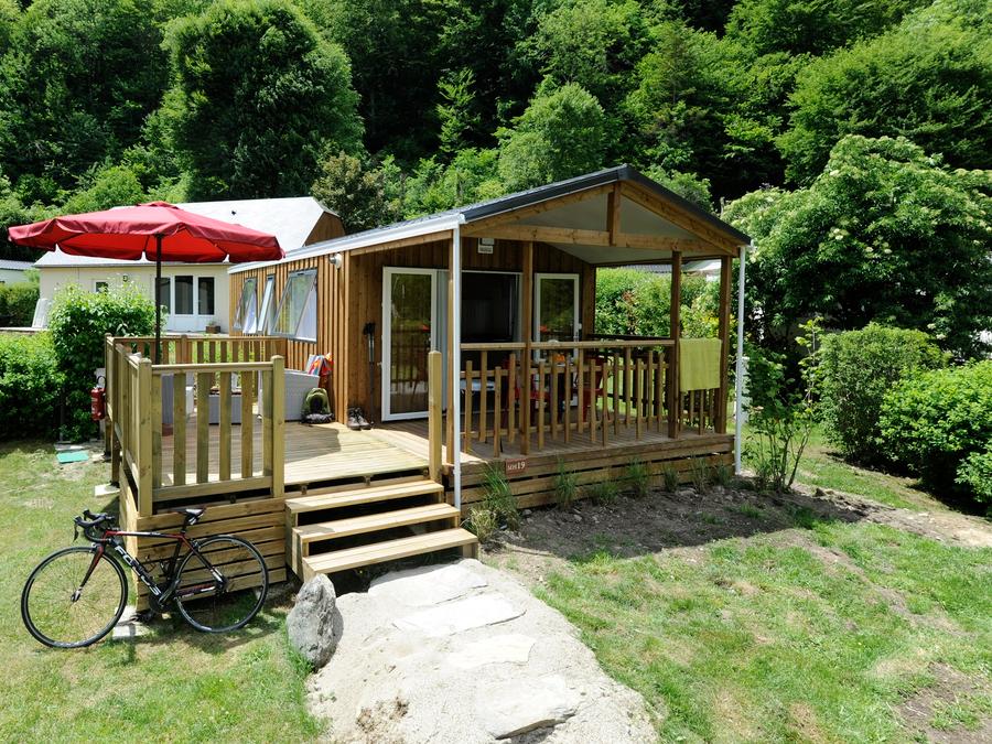 Mobilhome 2 personnes - Mobilhome Confort 23m² - 1 chambre - terrasse semi-couverte 18m² + BBQ + DRAPS + SERVIETTES 2 pers 0