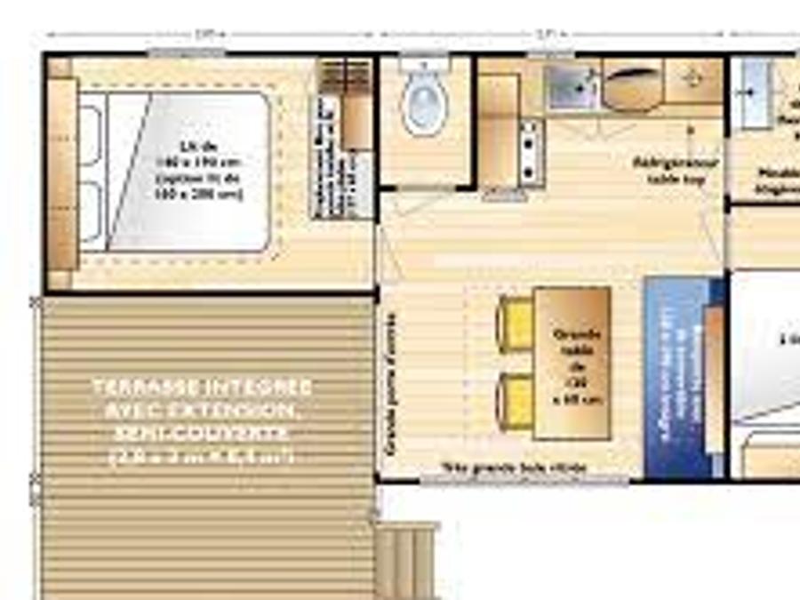Mobilhome 4 personnes - Mobil home Loggia 4 pers 7