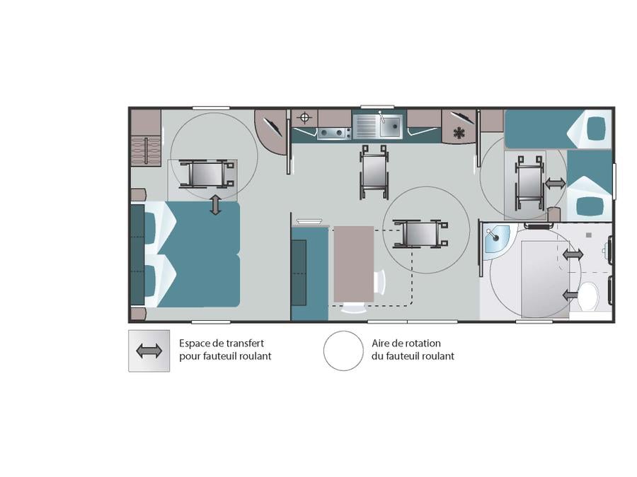 Mobilhome 4 personnes - MH 2ch IRM PMR 0