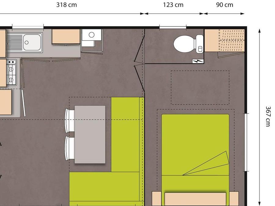 Mobilhome 4 personnes - MH2 27 m² 6