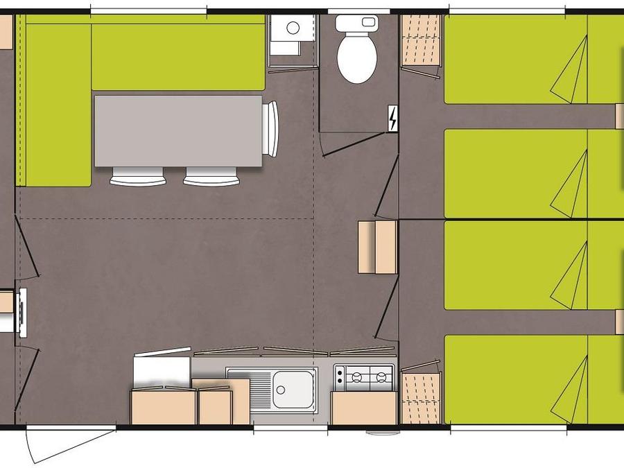 Mobilhome 6 personnes - MH3 29 m² 8