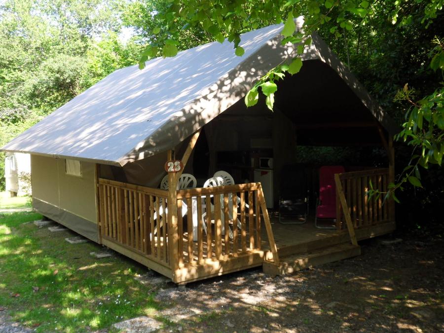 Tente en toile et en bois 5 personnes - Tente Lodge 7