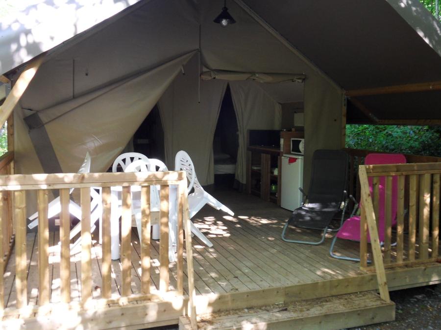 Tente en toile et en bois 5 personnes - Tente Lodge 8