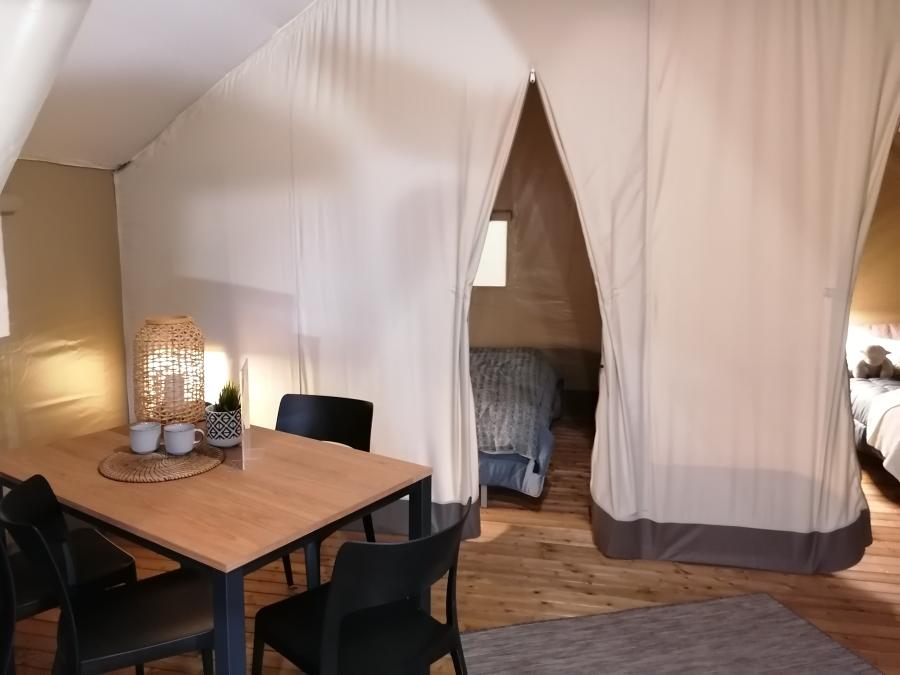 Tente en toile et en bois 5 personnes - Tente Lodge 1