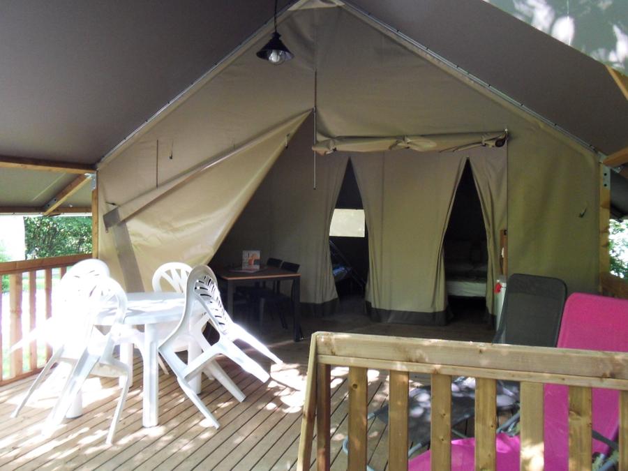 Tente en toile et en bois 5 personnes - Tente Lodge 9