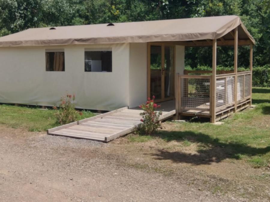 Tente en toile et en bois 4 personnes - Ecolodge (sans sanitaires) 4