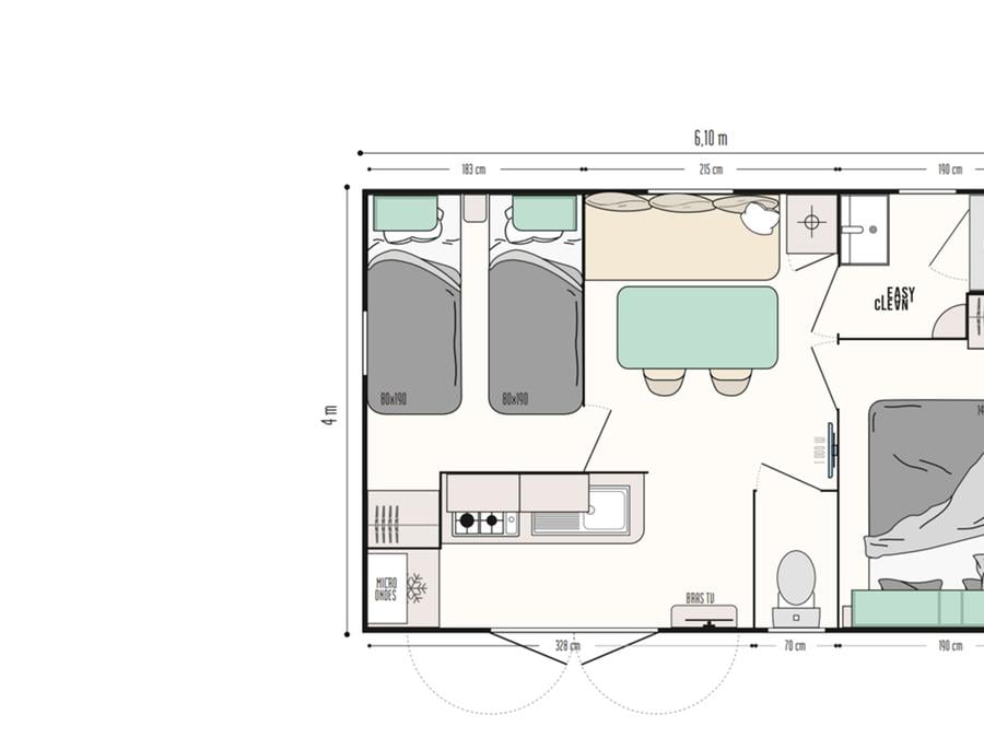 Mobilhome 4 personnes - SABLE 8