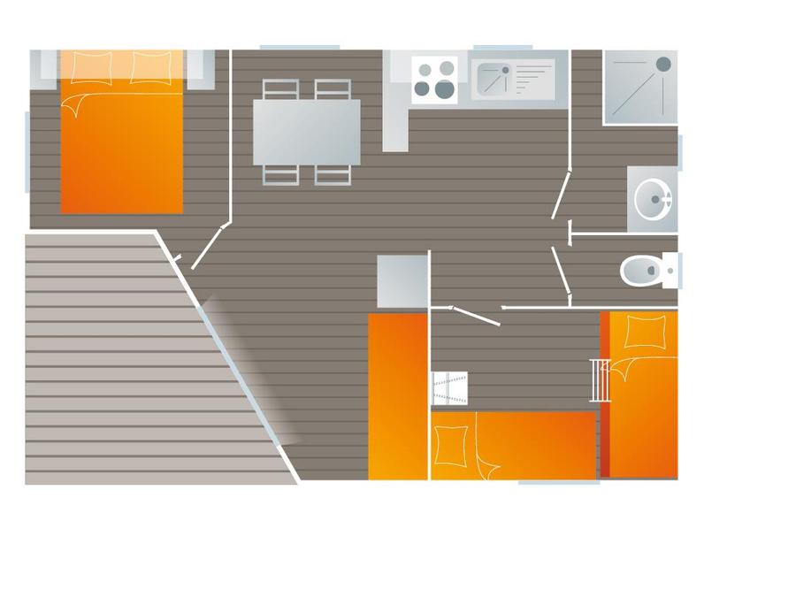 Chalet 5 personnes - Océane PMR 6