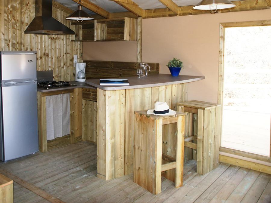 Bungalow toilé 5 personnes - Sweet Flower 32m² PREMIUM 2 chambres + terrasse couverte 3