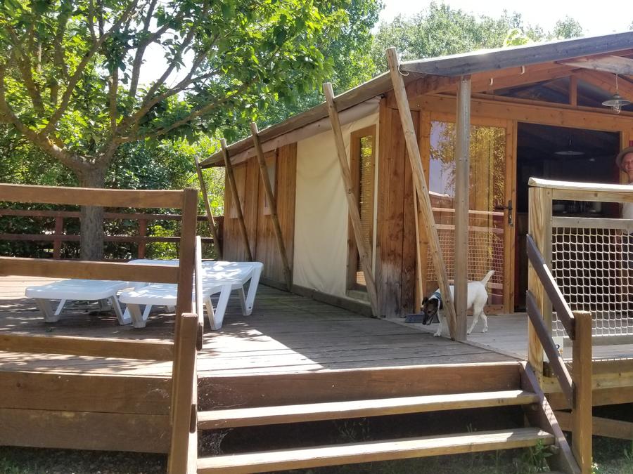 Bungalow toilé 5 personnes - Sweet Flower 32m² PREMIUM 2 chambres + terrasse couverte 0
