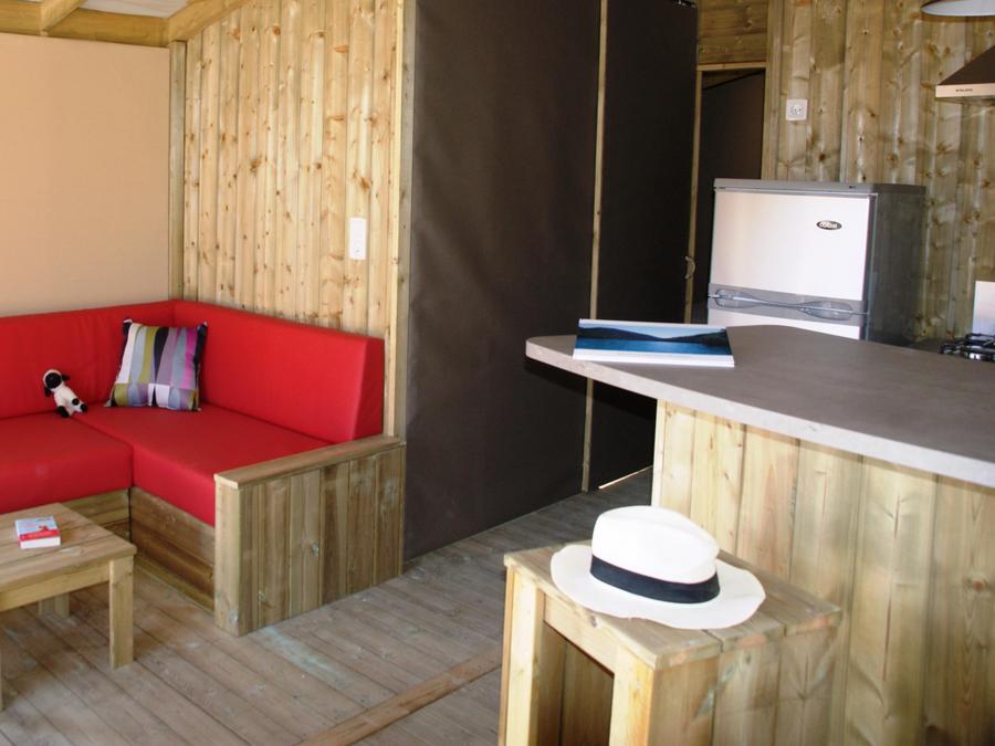 Bungalow toilé 5 personnes - Sweet Flower 32m² PREMIUM 2 chambres + terrasse couverte 2