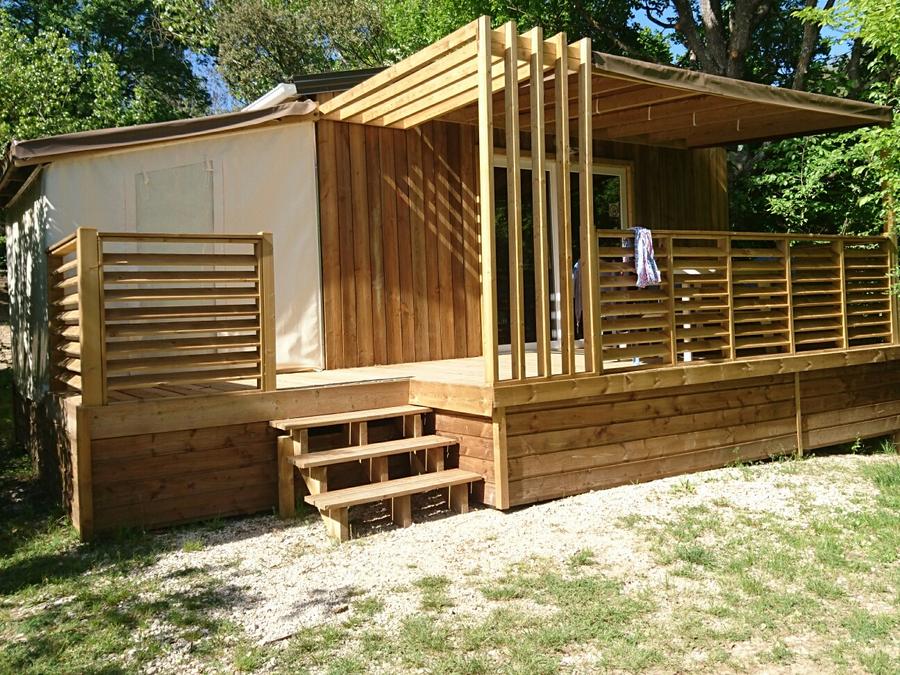 Chalet 7 personnes - Chalet Pili-pili Bois 32m² CONFORT 3 chambres + terrasse semi-couverte 0