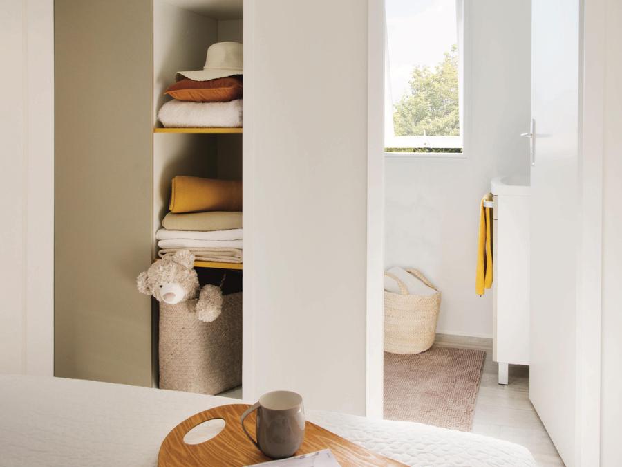 Mobilhome 6 personnes - HomeFlower 35m² PREMIUM 3 Chambres + terrasse semi-couverte + TV + Climatisation 4