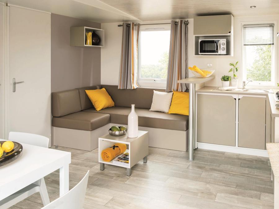 Mobilhome 6 personnes - HomeFlower 35m² PREMIUM 3 Chambres + terrasse semi-couverte + TV + Climatisation 5