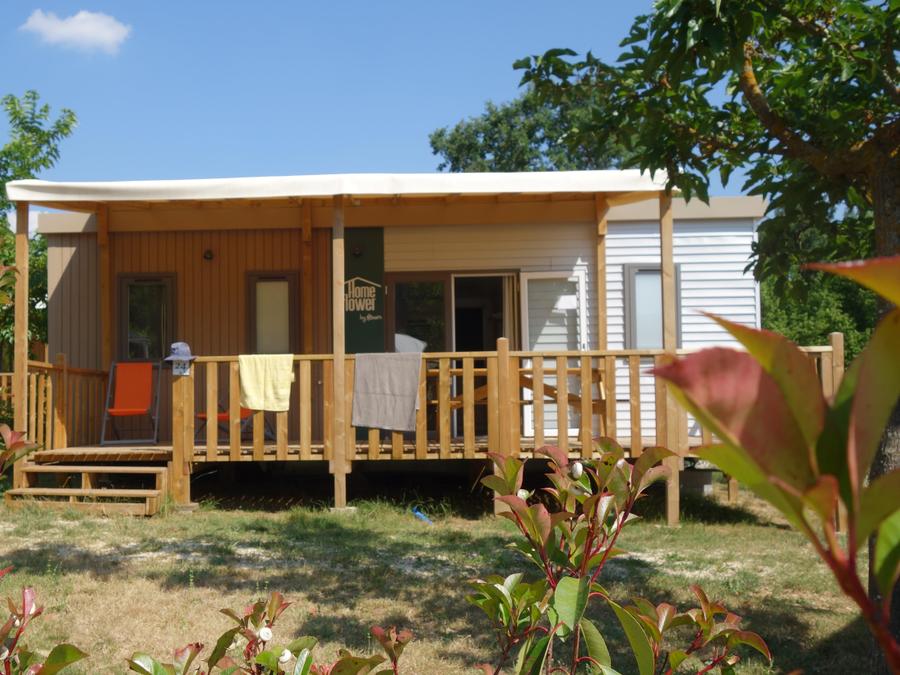 Mobilhome 6 personnes - HomeFlower 35m² PREMIUM 3 Chambres + terrasse semi-couverte + TV + Climatisation 0