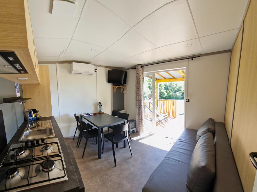 Chalet 5 personnes - Chalet Premium 28m² 2 chambres / terrasse semi-couverte / TV / climatisation 6