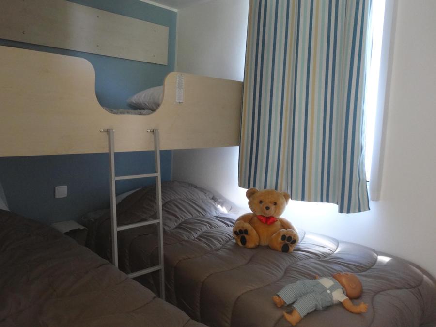 Mobilhome 5 personnes - HomeFlower 26m² PREMIUM 2 chambres + terrasse semi-couverte + TV + Climatisation 5
