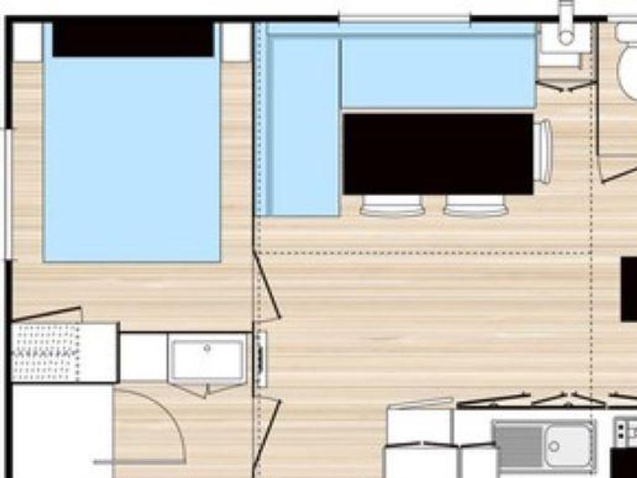 Mobilhome 6 personnes - Confort 3 chambres 6 pers. 3