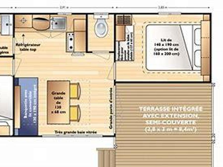 Mobilhome 4 personnes - RELAX CONFORT 6