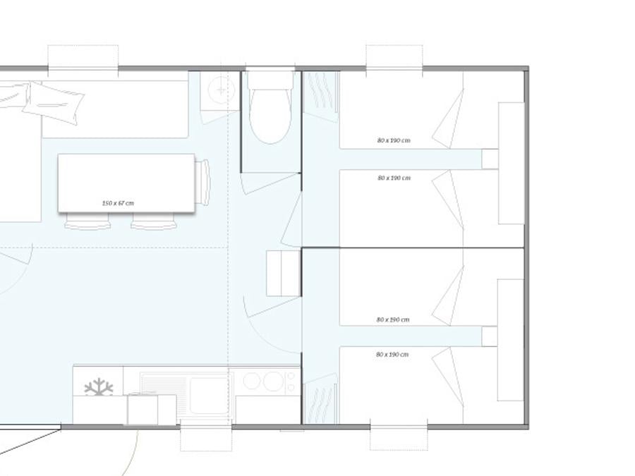Mobilhome 6 personnes - RELAX CONFORT 5