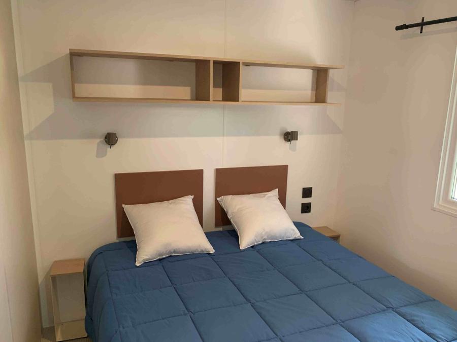 Mobilhome 4 personnes - Premium 2 chambres 32m² Terrasse couverte 12m² + LV + TV 2