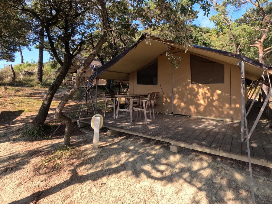 Tente en toile et en bois 4 personnes - Tente Lodge Aventure - 2 chambres 8