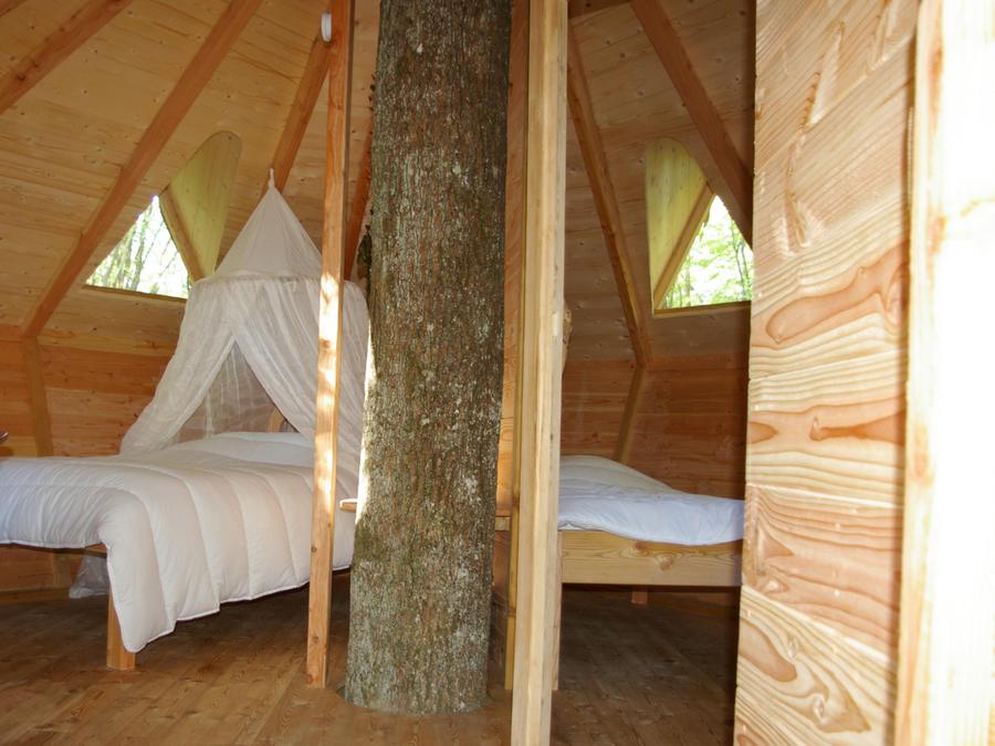 Hébergement 4 personnes - Cabane dans les arbres - Ecureuils 3