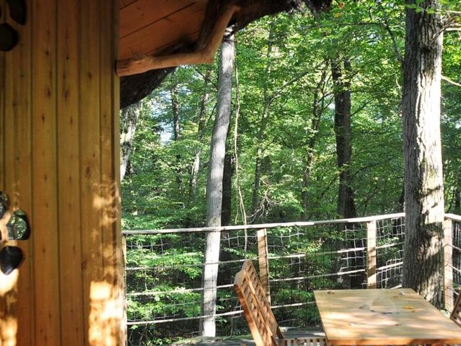Hébergement 5 personnes - Cabane dans les arbres - Cabane des Lutins 7